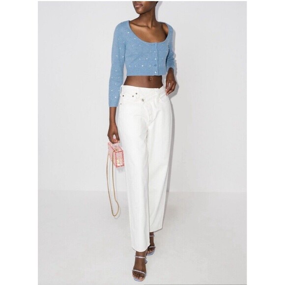 Reformation Blue Button-Up Cardigan - Picture 4 of 9